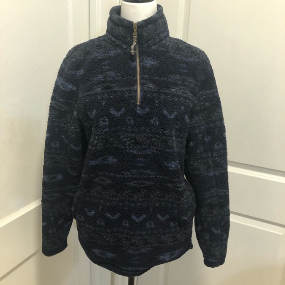 Alpine Sherpa sweater half zip size large - Picture 1 of 4